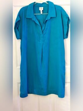 St. John's Bay Blue Mini Dress Size Large Like New